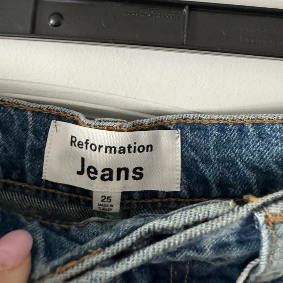 Reformation Tazz Contrast-Stitched Denim Maxi Skirt - Picture 6 of 6